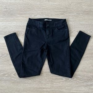 Old Navy Black Super Skinny Denim Jeans - Size 4